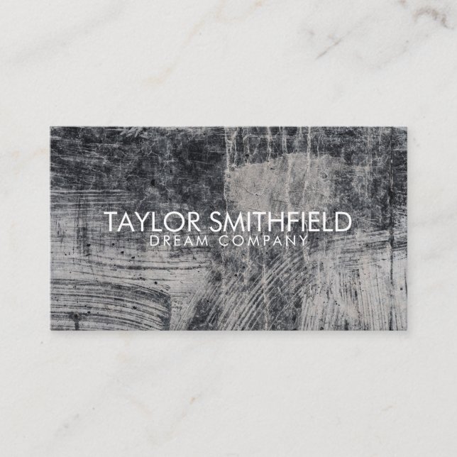 Concrete Rustic Business Card (Front)