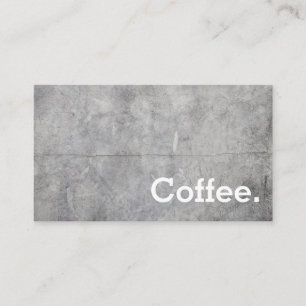 Concrete Simple Loyalty Coffee Punch-Card Card