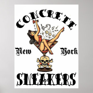 CONCRETE SNEAKERS "TATTOO LOGO" POSTER