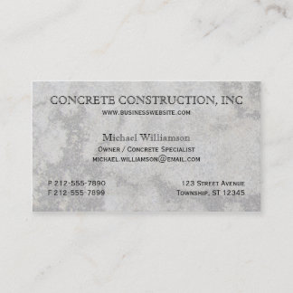 Concrete Specialist Business Cards