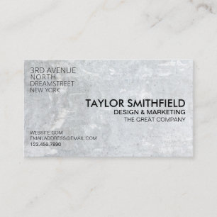 Concrete Stone Trendy Minimal Professional Business Card