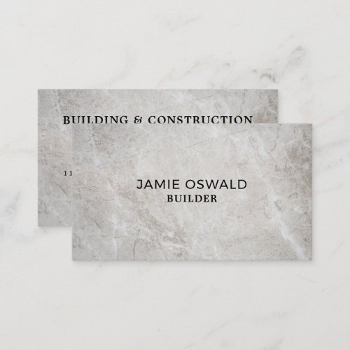 Concrete Surface Building Firm Builders Business Card