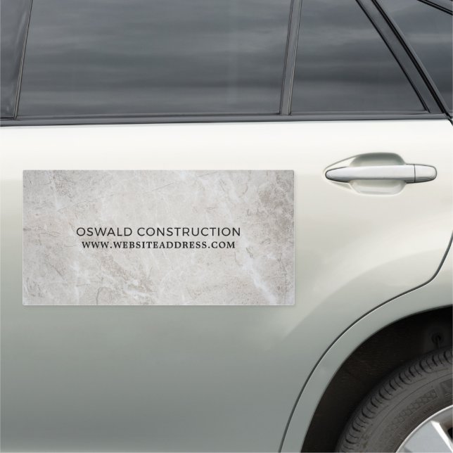Concrete Surface, Building Firm, Builders Car Magnet (In Situ)