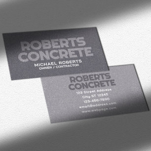 Concrete texture bold Business Card