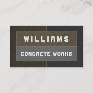 Concrete texture business card