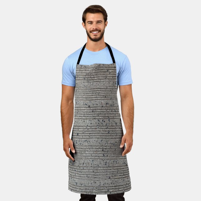 Concrete Tining Gray Cement Sidewalk Apron (Worn)