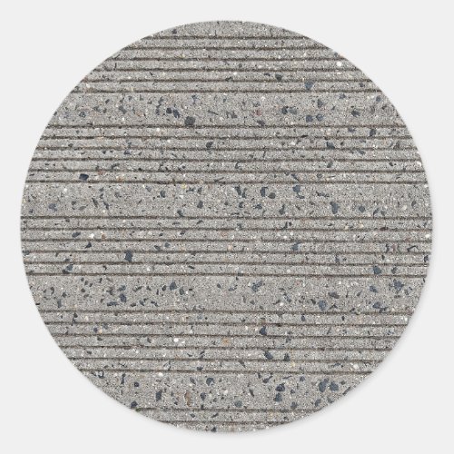 Concrete Tining Gray Cement Sidewalk Classic Round Sticker
