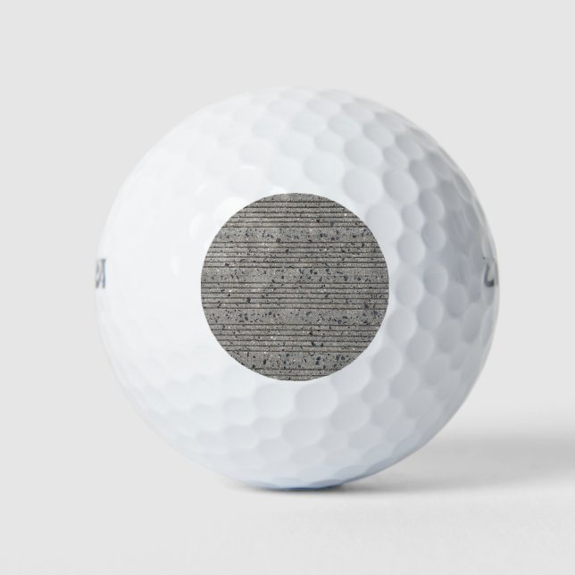 Concrete Tining Gray Cement Sidewalk Golf Balls (Front)
