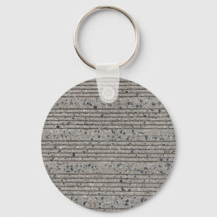Concrete Tining Gray Cement Sidewalk Keychain