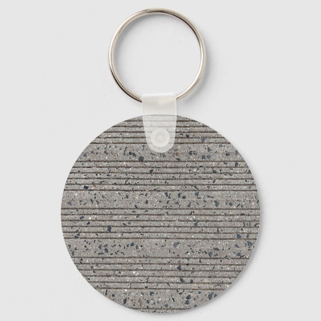 Concrete Tining Gray Cement Sidewalk Keychain (Front)