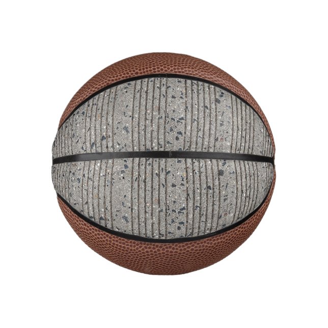 Concrete Tining Gray Cement Sidewalk Mini Basketball (Front)