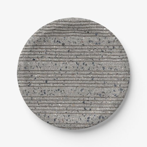 Concrete Tining Gray Cement Sidewalk Paper Plates