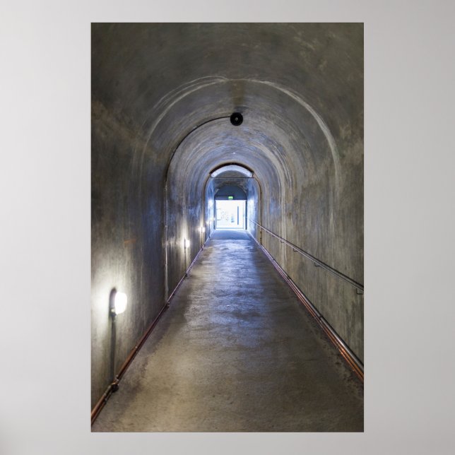 Concrete Tunnel In A Nazi Bunker Poster (Front)