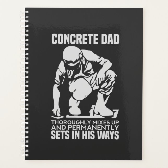 Concrete Worker - Concrete Dad Planner (Front)