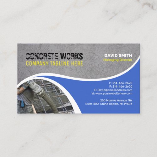 Concrete works Construction _ Business card