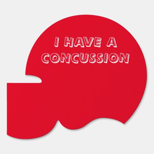 Concussion Football Joke Sign