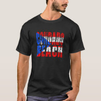 Condado Beach - Puerto Rican Flag Distressed T-Shirt