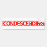 Condescending Stamp Bumper Sticker