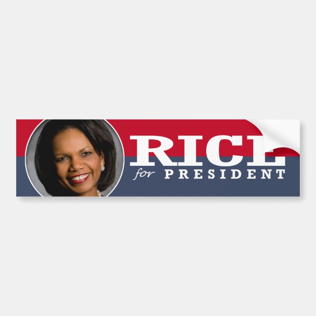 CONDI RICE 2016 BUMPER STICKER (Front)