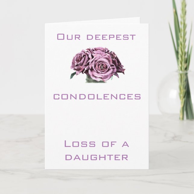 Condolence card (Front)