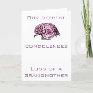 Condolence card
