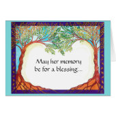 Condolence Card for a woman (Front Horizontal)