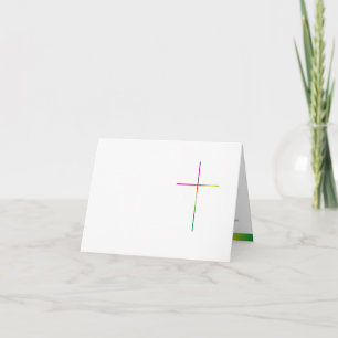 Condolence card rainbow