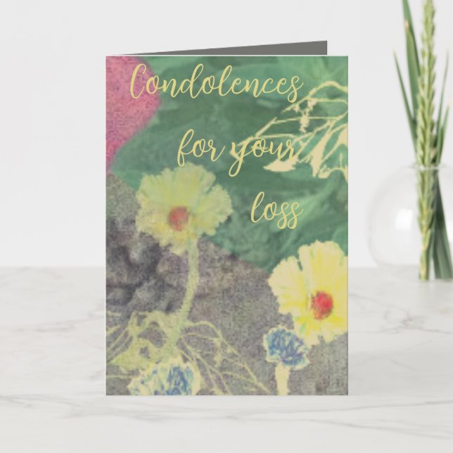 Condolence Floral Card (Front)