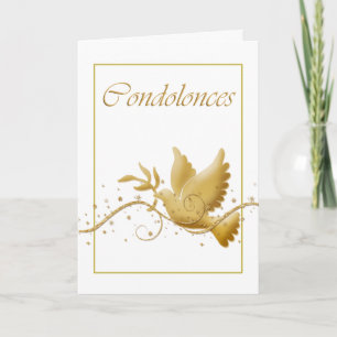 Condolence funeral bereavement card