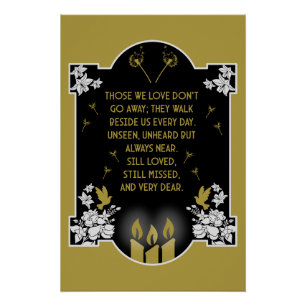 Condolence Support Message Poster