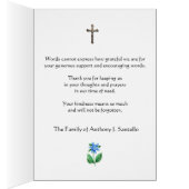 Condolence Sympathy Thank You Catholic Virgin Mary (Inside (Right))