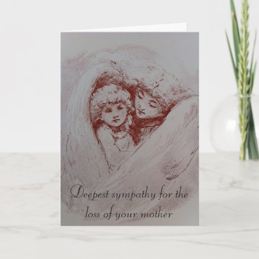 Condolences for the Passing of a Mother Card Zazzle