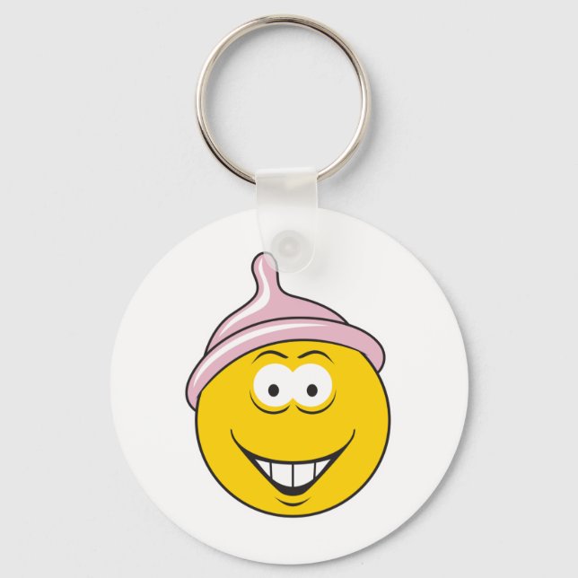 Condom Face Keychain (Front)