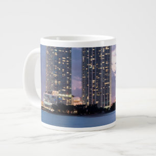 Condominium towers at the waterfront in Miami Giant Coffee Mug