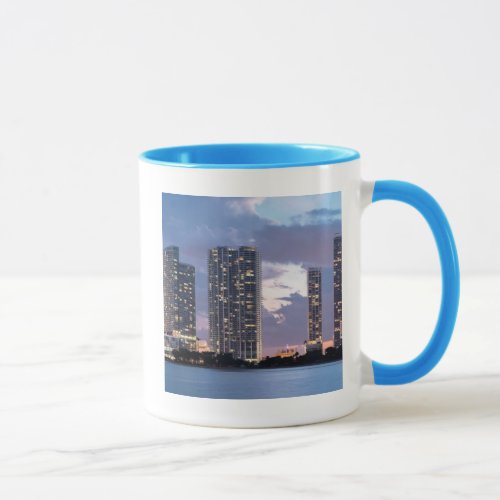 Condominium towers at the waterfront in Miami Mug