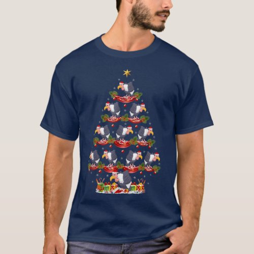 Condor Bird Xmas Tree Lighting Condor Christmas Tr T_Shirt