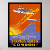 Condor ~ Brazillian Air Service Poster
