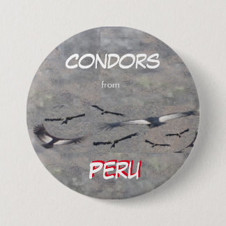 Condors from Peru Button