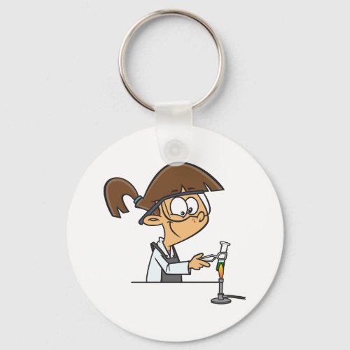 Conducting A Science Experiment Keychain