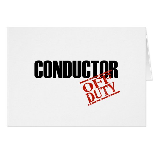 CONDUCTOR LIGHT CARDS (Front Horizontal)