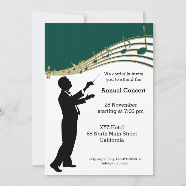 Conductor Orchestra Invitation (Front)