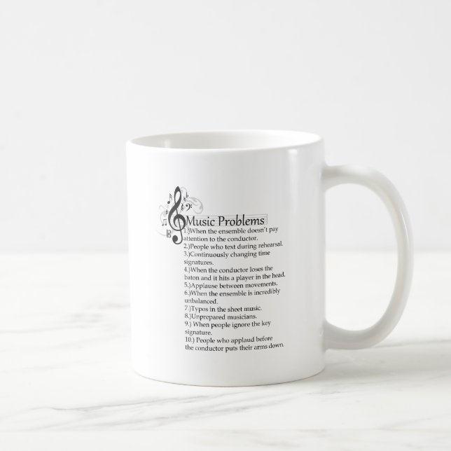 Conductor Problems list Coffee Mug (Right)