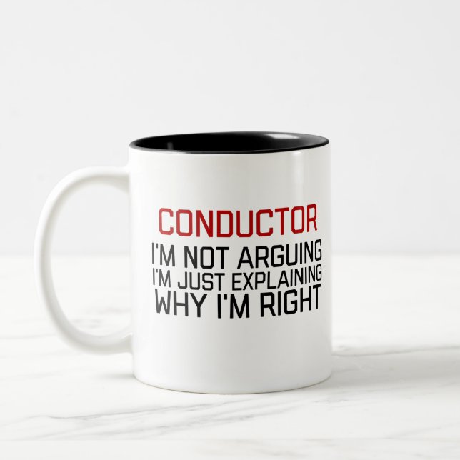 conductor Two-Tone coffee mug (Left)