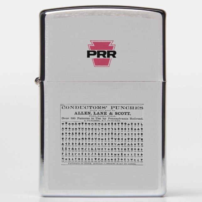 conductors  punchers PRR Zippo Lighter (Front)