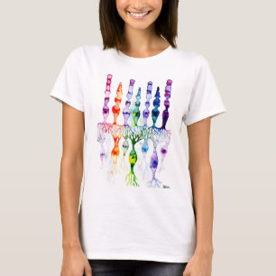 Cone cells rod cells and bipolar neurond of retina T-Shirt