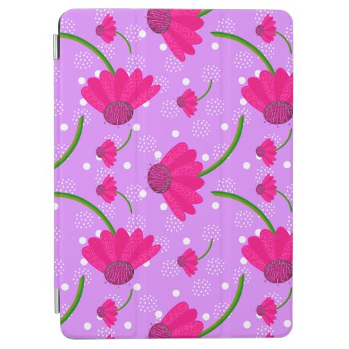 cone flower and dots iPad air cover
