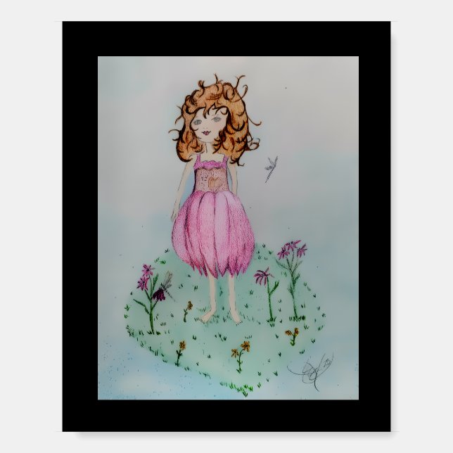 Cone Flower Fairy Foam Board (Front)