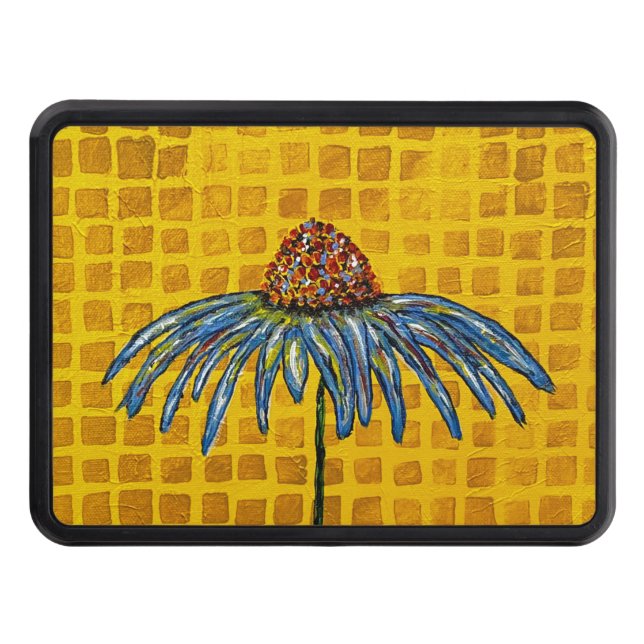 Cone Flower Trailer Hitch Cover (Front)