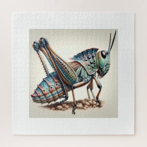 Cone_headed grasshopper IREF1612 1 _ Watercolor Jigsaw Puzzle