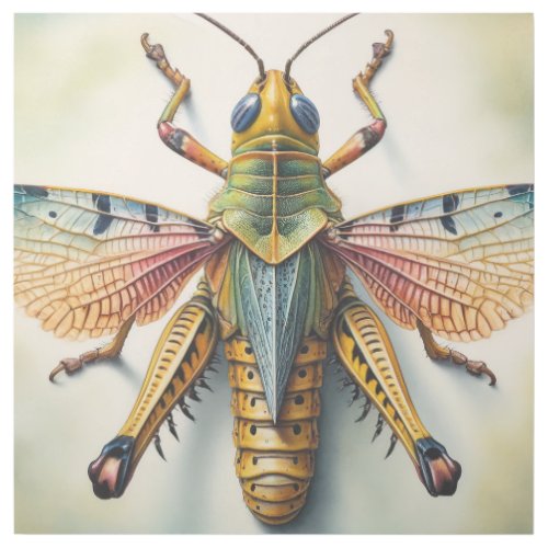 Cone Headed Grasshopper IREF576 _ Watercolor Gallery Wrap